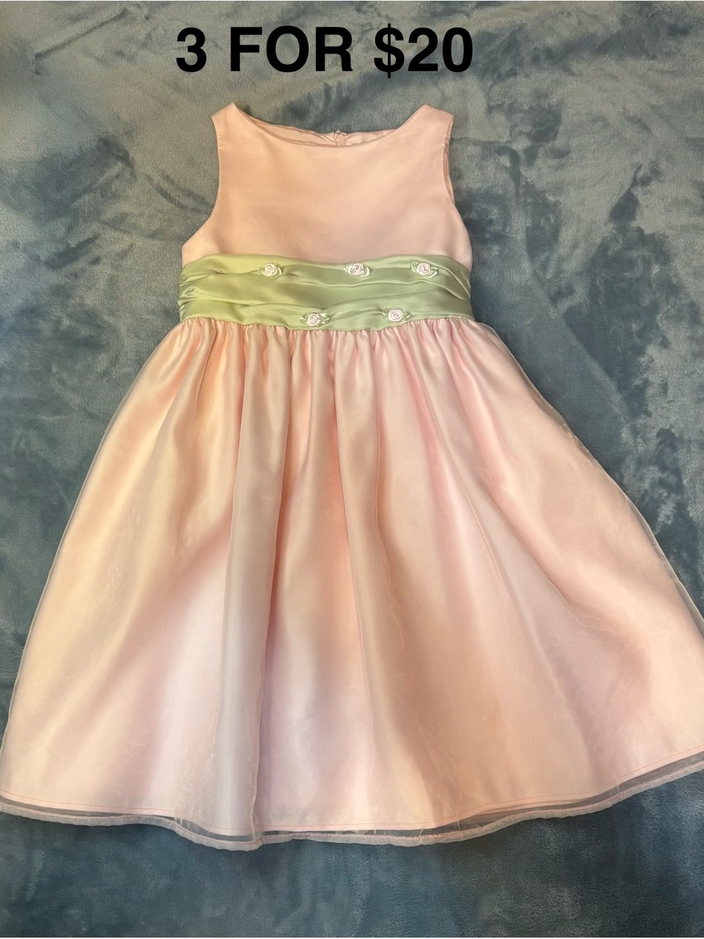 Girls 4T Sugar Plum Flower Sash Girls' Dress